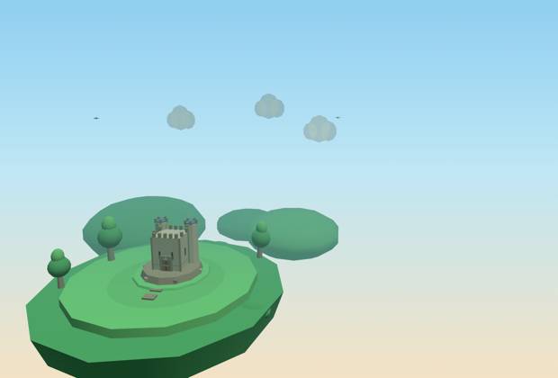 The Highkeep world: a castle on a highland crag